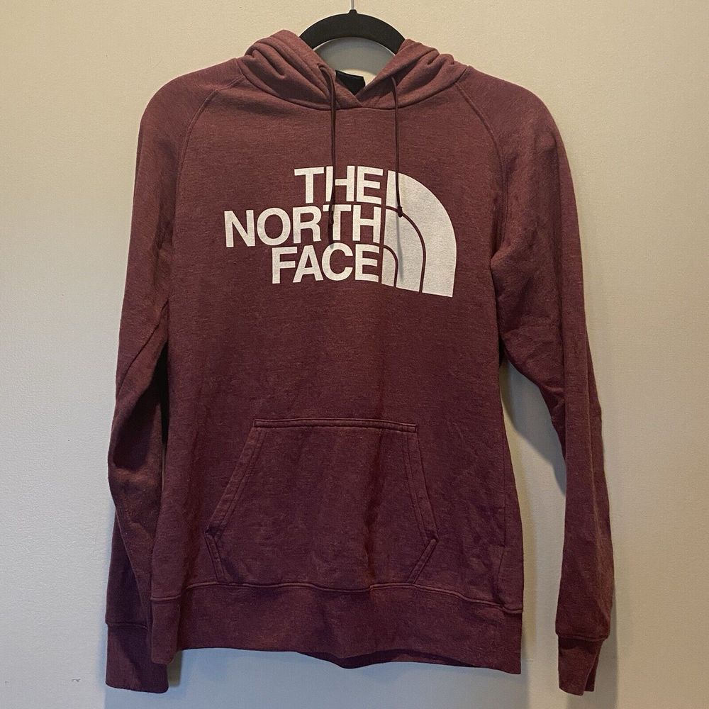 The North Face‎ SZ M Women's Blue Green Hoodie Kangaroo Pocket Cotton Sweatshirt